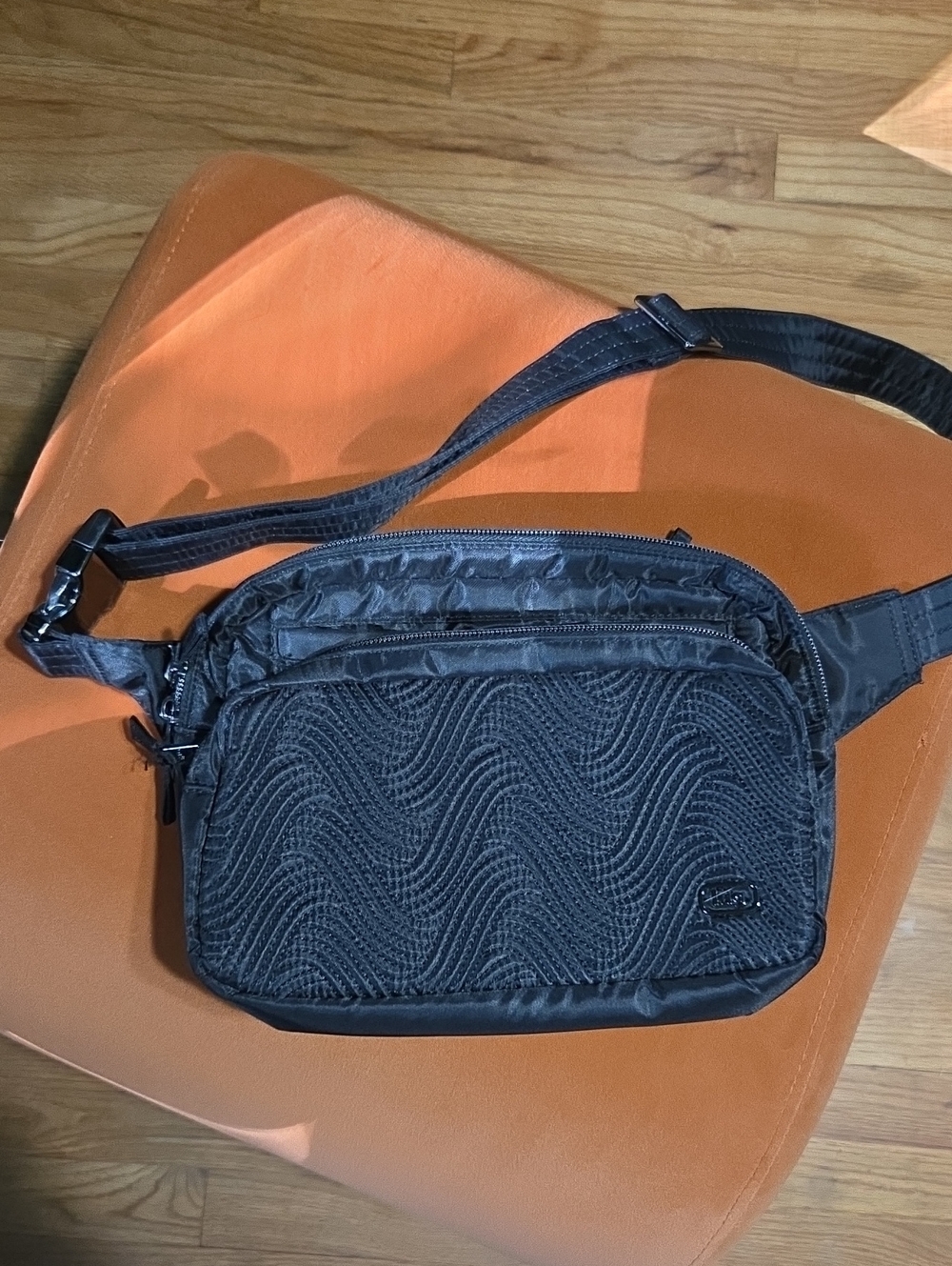 LUG Double Back Belt Bag - Black